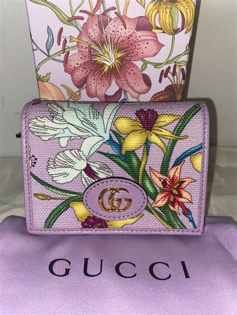 floral gucci mens wallet|floral Gucci wallet women.